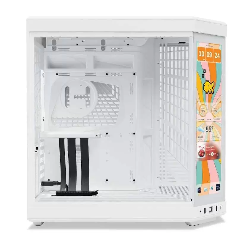 Hyte Y70 Touch Infinite Snow White Modern Aesthetic Case - White/White Mid-Tower ATX size 7 Hyte Y70 Touch Infinite Snow White Modern Aesthetic Case - White/White Mid-Tower ATX size - Ảnh 7