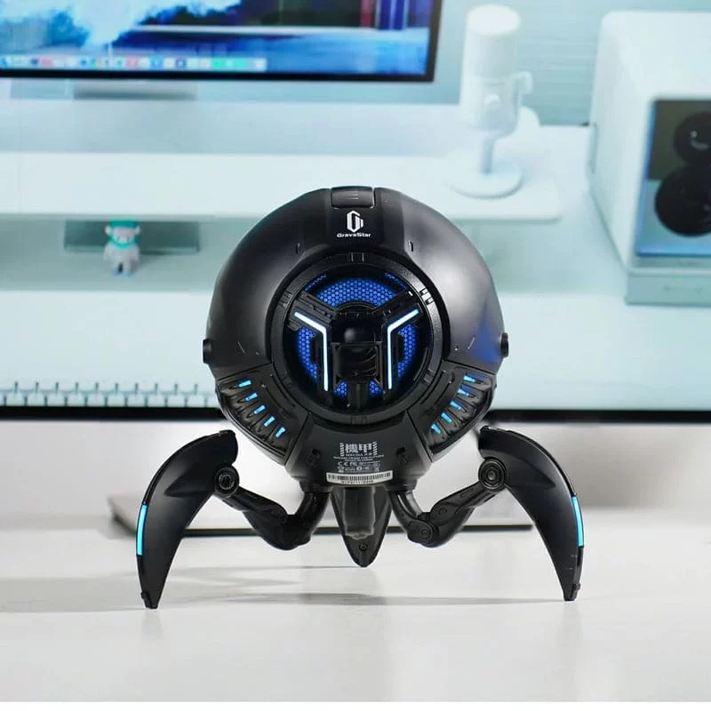 GravaStar Mars Pro Sci-fi Bluetooth Speaker - Black 4 GravaStar Mars Pro Sci-fi Bluetooth Speaker - Black - Ảnh 4