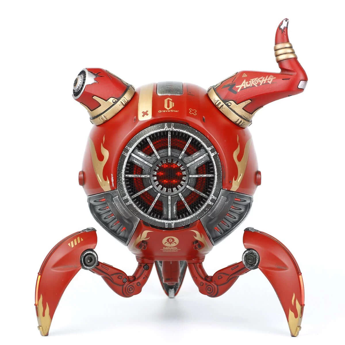 GravaStar Mars Pro Sci-fi Bluetooth Speaker - Special Edition Aurochs Red 12 GravaStar Mars Pro Sci-fi Bluetooth Speaker - Special Edition Aurochs Red - Ảnh 12