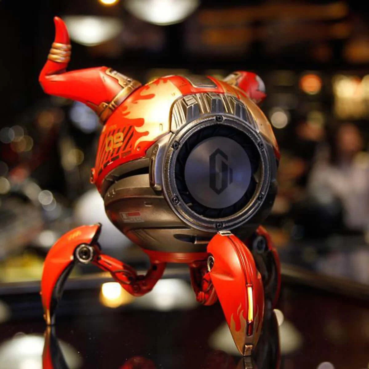 GravaStar Mars Pro Sci-fi Bluetooth Speaker - Special Edition Aurochs Red 7 GravaStar Mars Pro Sci-fi Bluetooth Speaker - Special Edition Aurochs Red - Ảnh 7