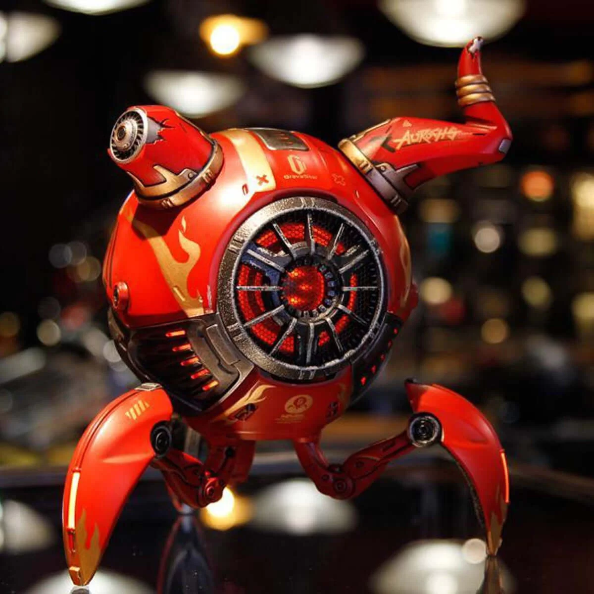 GravaStar Mars Pro Sci-fi Bluetooth Speaker - Special Edition Aurochs Red 8 GravaStar Mars Pro Sci-fi Bluetooth Speaker - Special Edition Aurochs Red - Ảnh 8