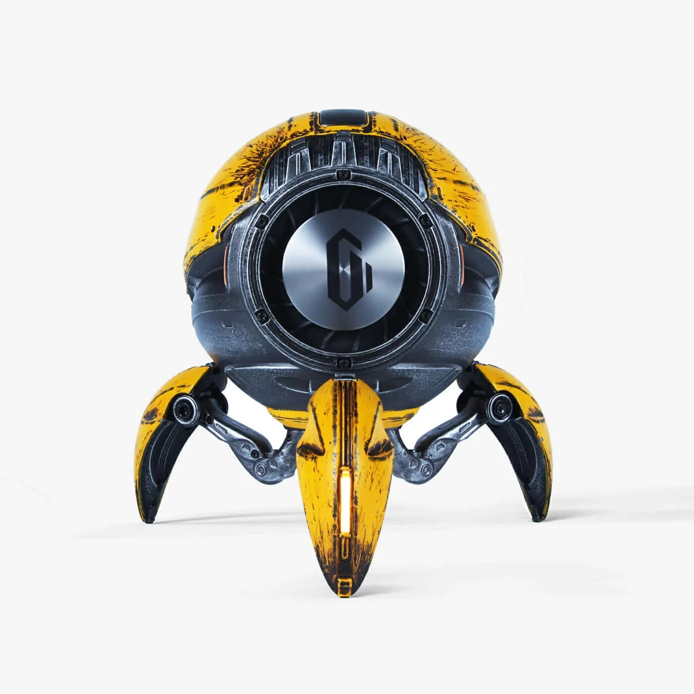 GravaStar Mars Pro Sci-fi Bluetooth Speaker - War Damaged Yellow 4 GravaStar Mars Pro Sci-fi Bluetooth Speaker - War Damaged Yellow - Ảnh 4