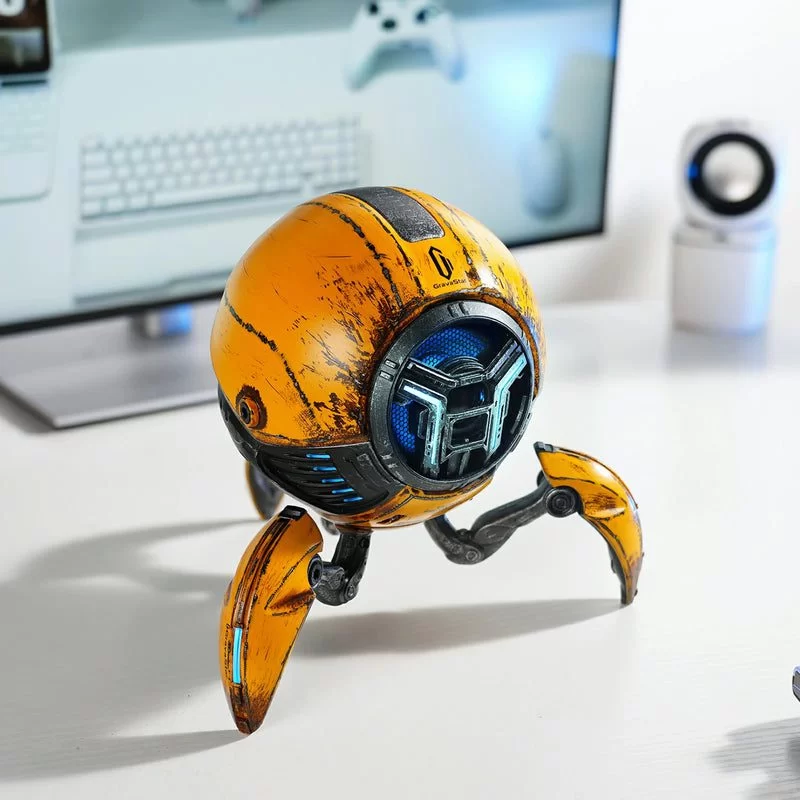 GravaStar Mars Pro Sci-fi Bluetooth Speaker - War Damaged Yellow 7 GravaStar Mars Pro Sci-fi Bluetooth Speaker - War Damaged Yellow - Ảnh 7