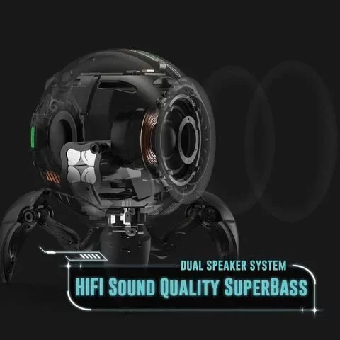 GravaStar Mars Pro Sci-fi Bluetooth Speaker - White 4 GravaStar Mars Pro Sci-fi Bluetooth Speaker - White - Ảnh 4