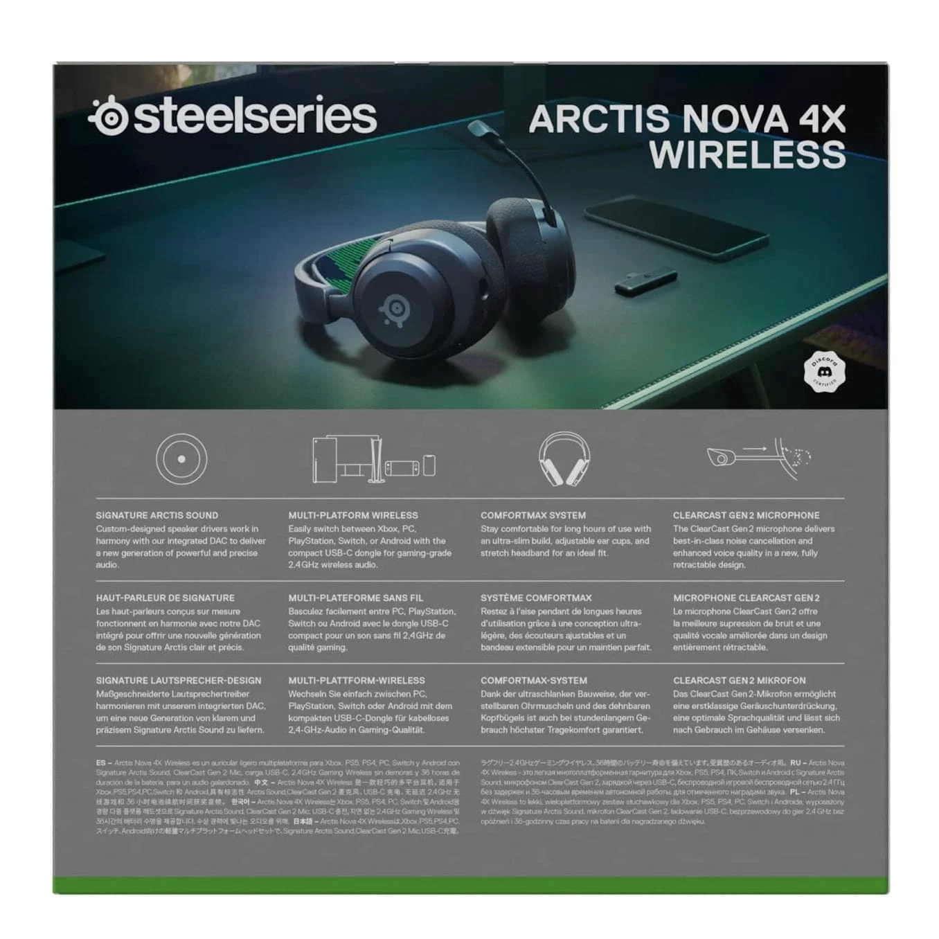 Steelseries Arctis Nova 4X Wireless Gaming Headset – Black 6 Steelseries Arctis Nova 4X Wireless Gaming Headset – Black - Ảnh 6