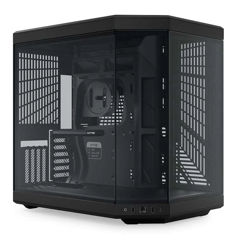 Hyte Y70 Standard Pitch Black Modern Aesthetic Case - Black/Black Mid-Tower ATX size 3 Hyte Y70 Standard Pitch Black Modern Aesthetic Case - Black/Black Mid-Tower ATX size - Ảnh 3