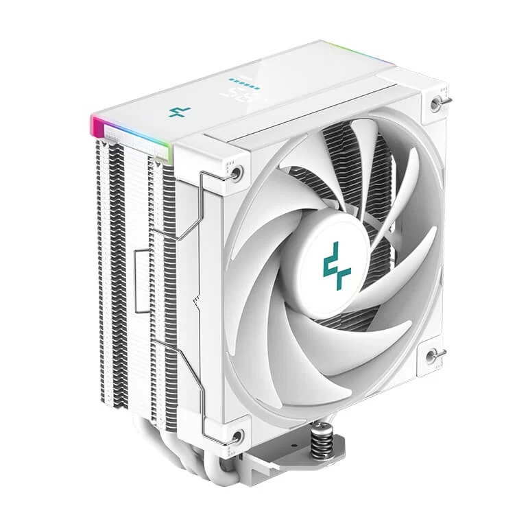 Deepcool AK400 DIGITAL WH CPU Air Cooler - White, 4 heatpipes, ARGB LED strips, 1x 120mm FK120 PWM fan, Intel LGA 1700/AMD AM5 Support 11 Deepcool AK400 DIGITAL WH CPU Air Cooler - White, 4 heatpipes, ARGB LED strips, 1x 120mm FK120 PWM fan, Intel LGA 1700/AMD AM5 Support - Ảnh 11