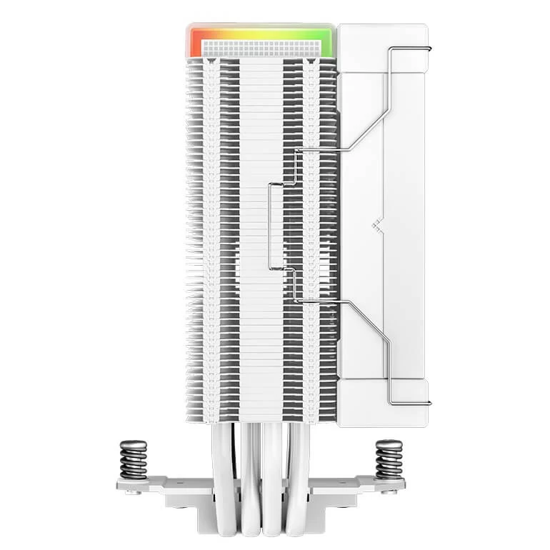 Deepcool AK400 DIGITAL WH CPU Air Cooler - White, 4 heatpipes, ARGB LED strips, 1x 120mm FK120 PWM fan, Intel LGA 1700/AMD AM5 Support 5 Deepcool AK400 DIGITAL WH CPU Air Cooler - White, 4 heatpipes, ARGB LED strips, 1x 120mm FK120 PWM fan, Intel LGA 1700/AMD AM5 Support - Ảnh 5