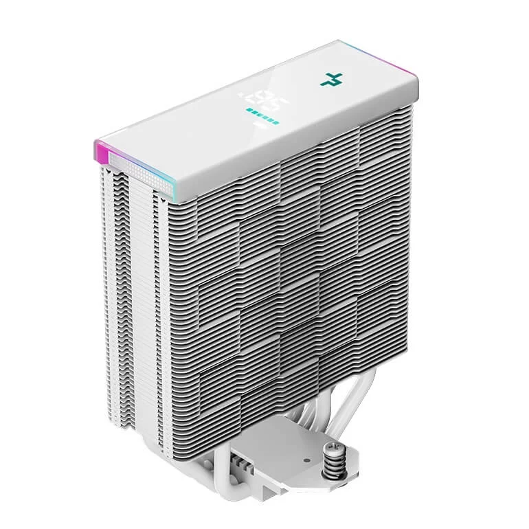Deepcool AK400 DIGITAL WH CPU Air Cooler - White, 4 heatpipes, ARGB LED strips, 1x 120mm FK120 PWM fan, Intel LGA 1700/AMD AM5 Support 7 Deepcool AK400 DIGITAL WH CPU Air Cooler - White, 4 heatpipes, ARGB LED strips, 1x 120mm FK120 PWM fan, Intel LGA 1700/AMD AM5 Support - Ảnh 7