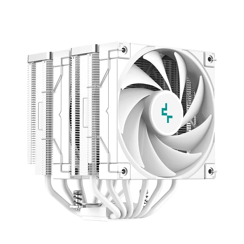 Deepcool AK620 WH High Performance Dual Tower CPU Air Cooler - White, 6 heatpipes, 2x 120mm FDB fans, Intel LGA 1700/AMD AM5 Support 1 Deepcool AK620 WH High Performance Dual Tower CPU Air Cooler - White, 6 heatpipes, 2x 120mm FDB fans, Intel LGA 1700/AMD AM5 Support