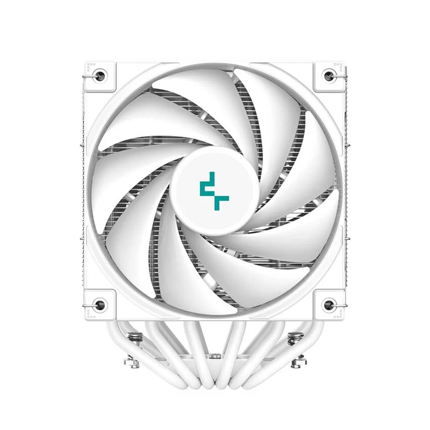 Deepcool AK620 WH High Performance Dual Tower CPU Air Cooler - White, 6 heatpipes, 2x 120mm FDB fans, Intel LGA 1700/AMD AM5 Support 5 Deepcool AK620 WH High Performance Dual Tower CPU Air Cooler - White, 6 heatpipes, 2x 120mm FDB fans, Intel LGA 1700/AMD AM5 Support - Ảnh 5