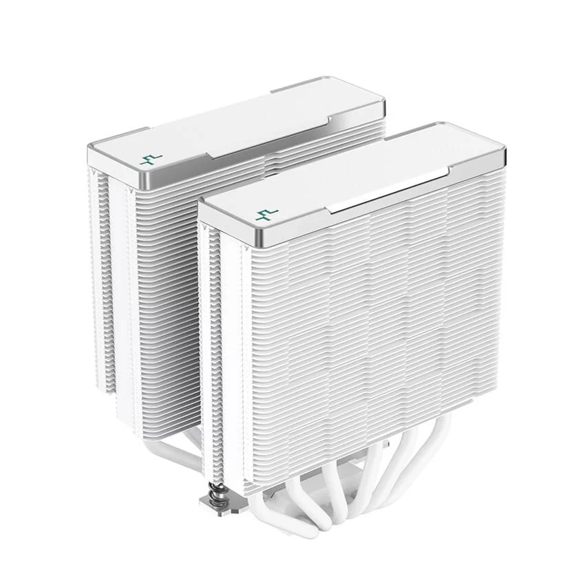 Deepcool AK620 WH High Performance Dual Tower CPU Air Cooler - White, 6 heatpipes, 2x 120mm FDB fans, Intel LGA 1700/AMD AM5 Support 6 Deepcool AK620 WH High Performance Dual Tower CPU Air Cooler - White, 6 heatpipes, 2x 120mm FDB fans, Intel LGA 1700/AMD AM5 Support - Ảnh 6