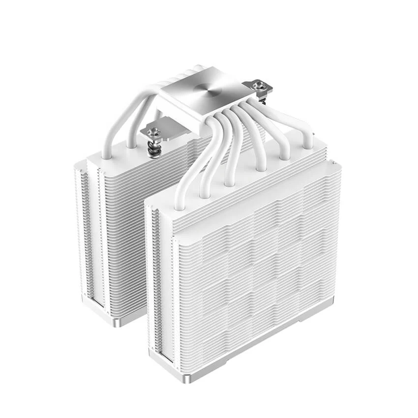 Deepcool AK620 WH High Performance Dual Tower CPU Air Cooler - White, 6 heatpipes, 2x 120mm FDB fans, Intel LGA 1700/AMD AM5 Support 8 Deepcool AK620 WH High Performance Dual Tower CPU Air Cooler - White, 6 heatpipes, 2x 120mm FDB fans, Intel LGA 1700/AMD AM5 Support - Ảnh 8