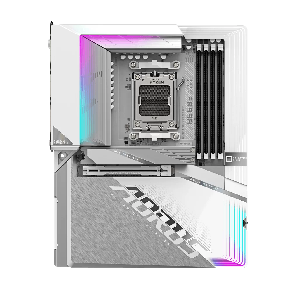 GIGABYTE B650E AORUS STEALTH ICE Mainboard 2 GIGABYTE B650E AORUS STEALTH ICE Mainboard - Ảnh 2