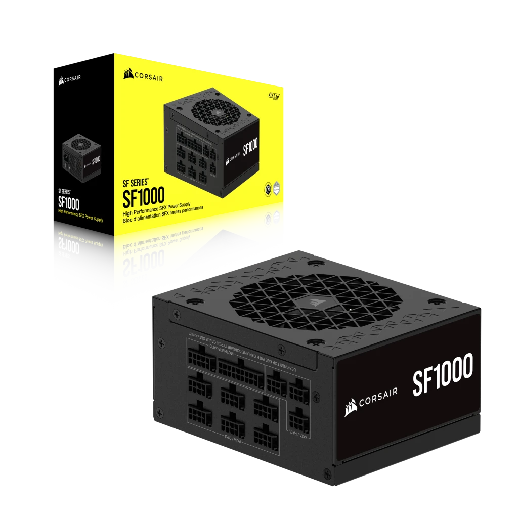 CORSAIR SF Platinum Series (2024) SF1000 SFX PSU - 1000 Watts, ATX 3.1 & PCIe 5.1, Fully Modular, 80 PLUS Platinum 3 CORSAIR SF Platinum Series (2024) SF1000 SFX PSU - 1000 Watts, ATX 3.1 & PCIe 5.1, Fully Modular, 80 PLUS Platinum - Ảnh 3