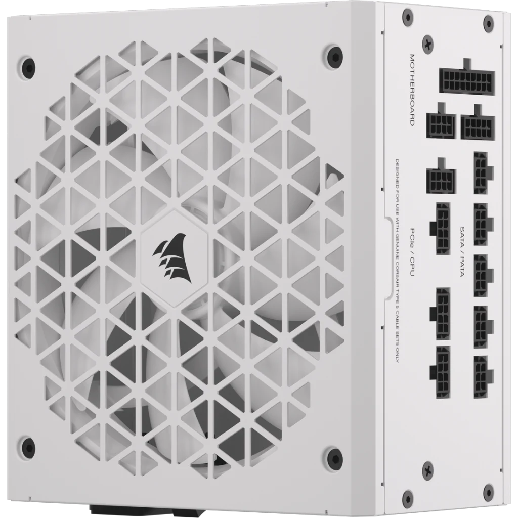 CORSAIR RMx Series RM850x SHIFT WHITE PSU - 850W, 80 Plus Gold, side cable interface, full modular 2 CORSAIR RMx Series RM850x SHIFT WHITE PSU - 850W, 80 Plus Gold, side cable interface, full modular - Ảnh 2