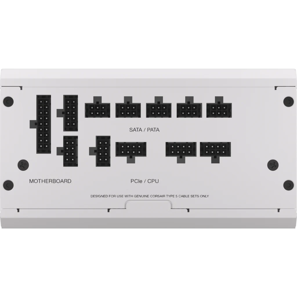 CORSAIR RMx Series RM850x SHIFT WHITE PSU - 850W, 80 Plus Gold, side cable interface, full modular 3 CORSAIR RMx Series RM850x SHIFT WHITE PSU - 850W, 80 Plus Gold, side cable interface, full modular - Ảnh 3