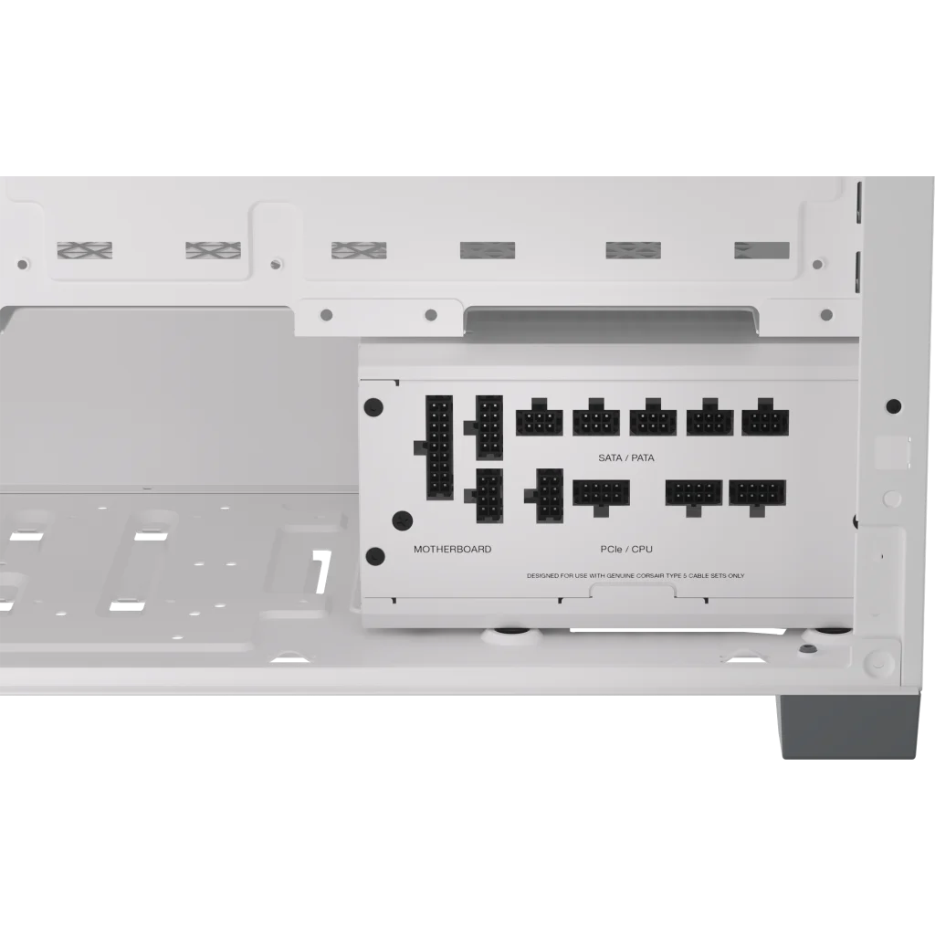 CORSAIR RMx Series RM850x SHIFT WHITE PSU - 850W, 80 Plus Gold, side cable interface, full modular 6 CORSAIR RMx Series RM850x SHIFT WHITE PSU - 850W, 80 Plus Gold, side cable interface, full modular - Ảnh 6