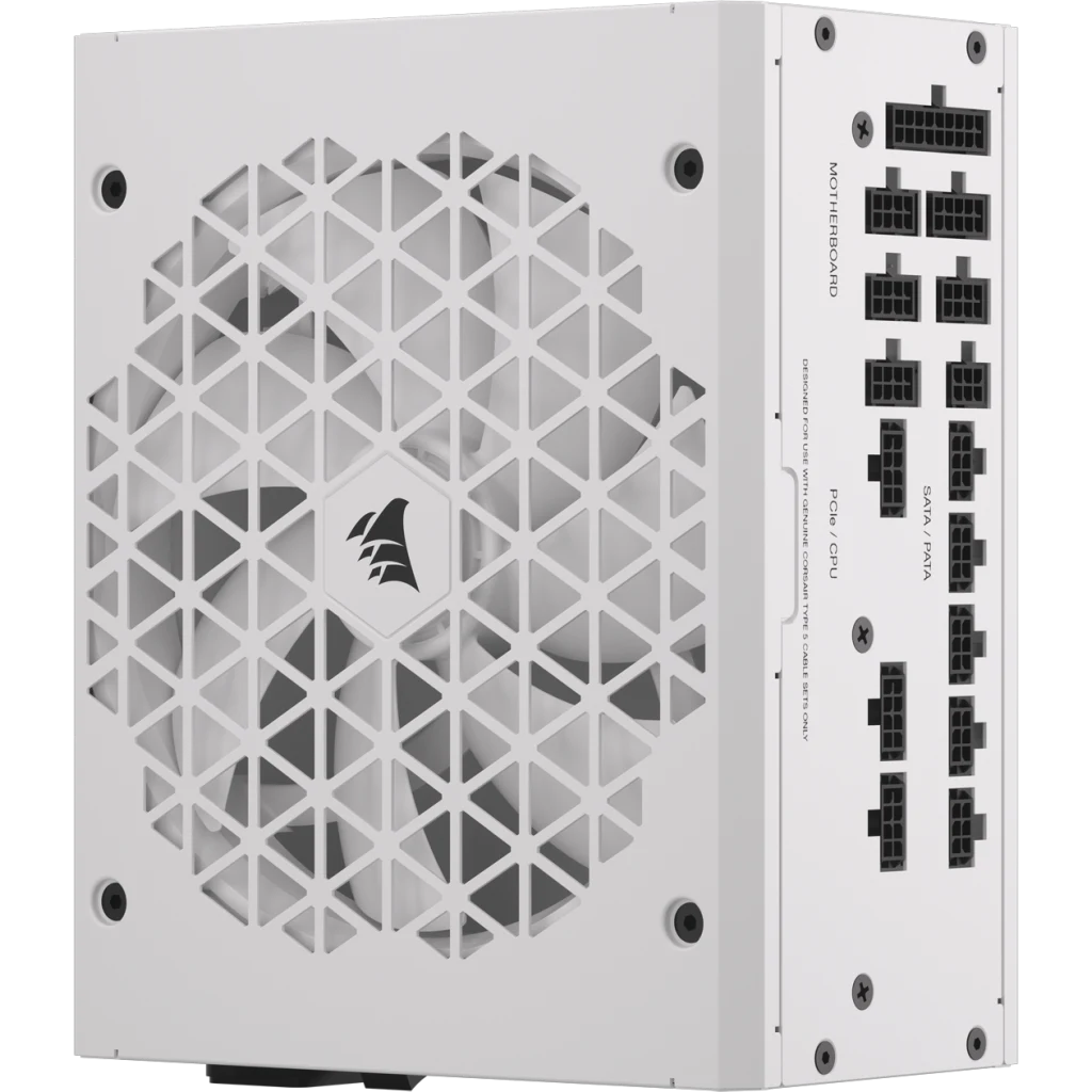 CORSAIR RMx Series RM1000x SHIFT WHITE PSU - 1000W, 80 Plus Gold, side cable interface, full modular 6 CORSAIR RMx Series RM1000x SHIFT WHITE PSU - 1000W, 80 Plus Gold, side cable interface, full modular - Ảnh 6
