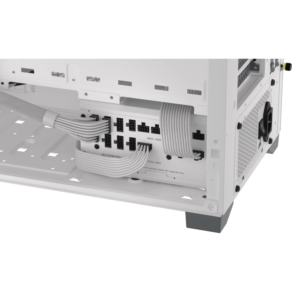 CORSAIR RMx Series RM1000x SHIFT WHITE PSU - 1000W, 80 Plus Gold, side cable interface, full modular 4 CORSAIR RMx Series RM1000x SHIFT WHITE PSU - 1000W, 80 Plus Gold, side cable interface, full modular - Ảnh 4