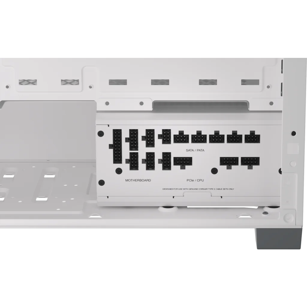 CORSAIR RMx Series RM1000x SHIFT WHITE PSU - 1000W, 80 Plus Gold, side cable interface, full modular 3 CORSAIR RMx Series RM1000x SHIFT WHITE PSU - 1000W, 80 Plus Gold, side cable interface, full modular - Ảnh 3