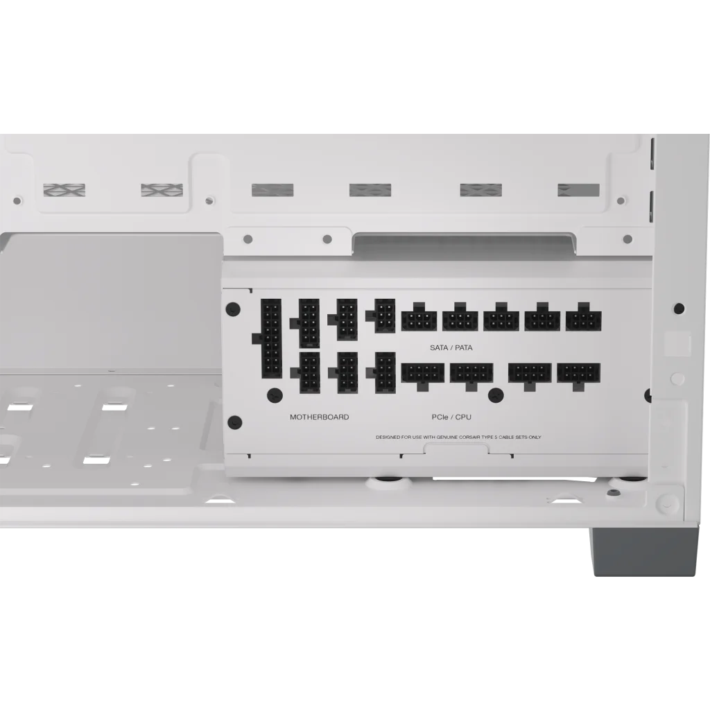 CORSAIR RMx Series RM1200x SHIFT WHITE PSU - 1200W, 80 Plus Gold, side cable interface, full modular 8 CORSAIR RMx Series RM1200x SHIFT WHITE PSU - 1200W, 80 Plus Gold, side cable interface, full modular - Ảnh 8