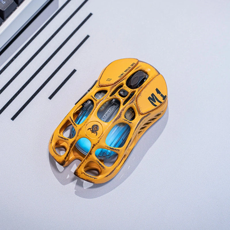 GravaStar Mercury M1 Pro Battle Worn Edition Wireless Gaming Mouse - Yellow 7 GravaStar Mercury M1 Pro Battle Worn Edition Wireless Gaming Mouse - Yellow - Ảnh 7