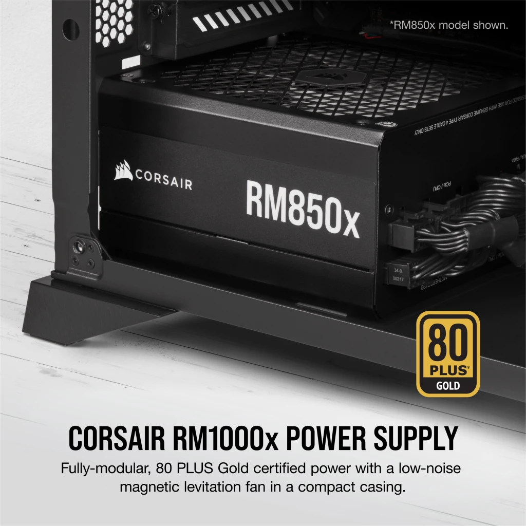 CORSAIR RMx Series RM1000x (2024) PSU - 1000W, 80 plus Gold, Full Modular, ATX 3.1 & PCIe 5.1 12 CORSAIR RMx Series RM1000x (2024) PSU - 1000W, 80 plus Gold, Full Modular, ATX 3.1 & PCIe 5.1 - Ảnh 12