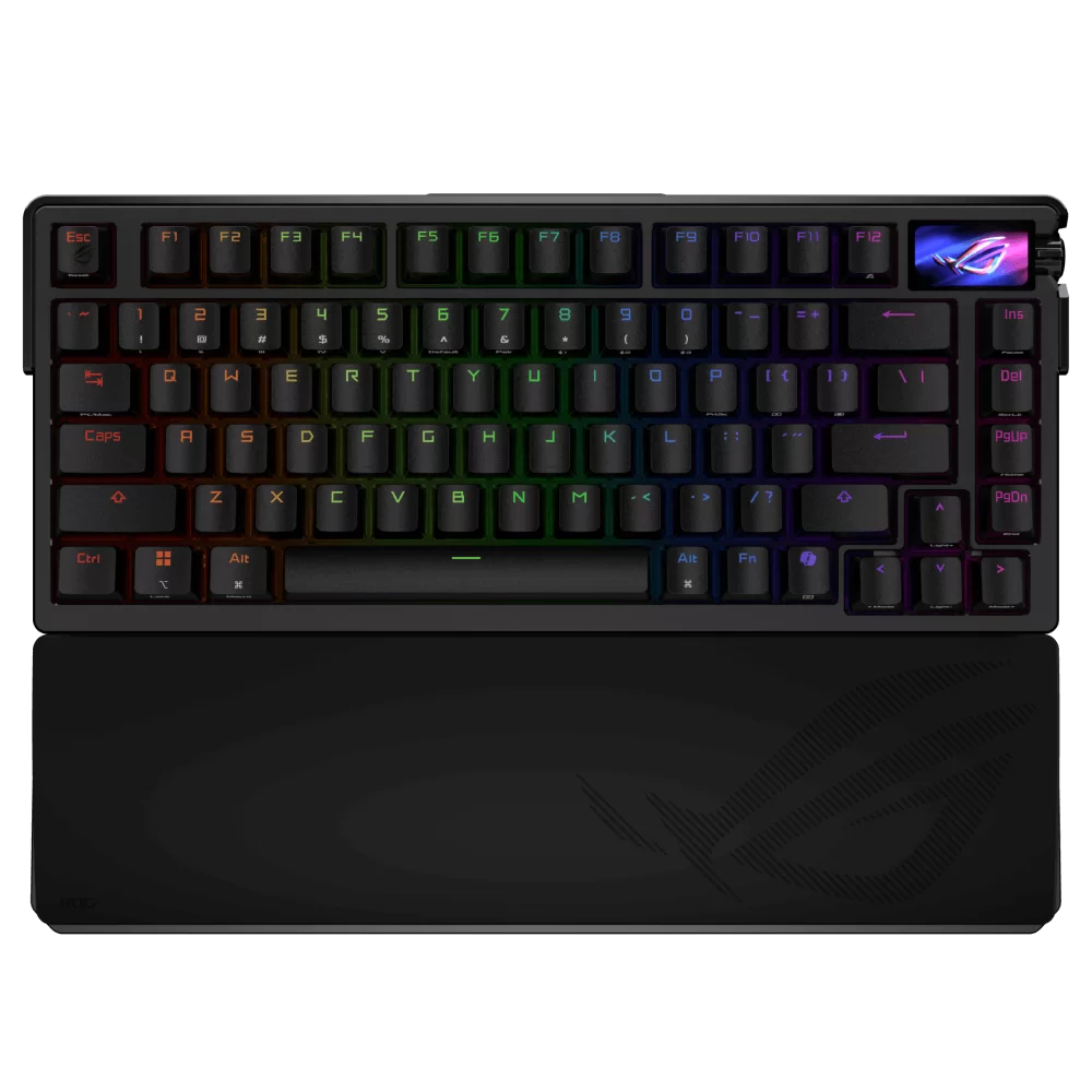 ASUS ROG Azoth Extreme Gaming Keyboard - NX Switch, 75 keys, Aluminum Case, 3 modes, Color OLED Touchscreen 1 ASUS ROG Azoth Extreme Gaming Keyboard - NX Switch, 75 keys, Aluminum Case, 3 modes, Color OLED Touchscreen