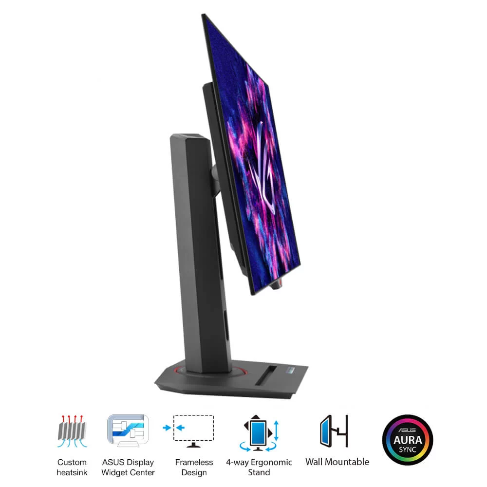 ASUS ROG Strix OLED XG27AQDMG Gaming Monitor - 27 inch 2K QHD (2560x1440), glossy WOLED panel, 240 Hz, 0.03 ms, G-SYNC® compatible, 99% DCI-P3 4 ASUS ROG Strix OLED XG27AQDMG Gaming Monitor - 27 inch 2K QHD (2560x1440), glossy WOLED panel, 240 Hz, 0.03 ms, G-SYNC® compatible, 99% DCI-P3 - Ảnh 4