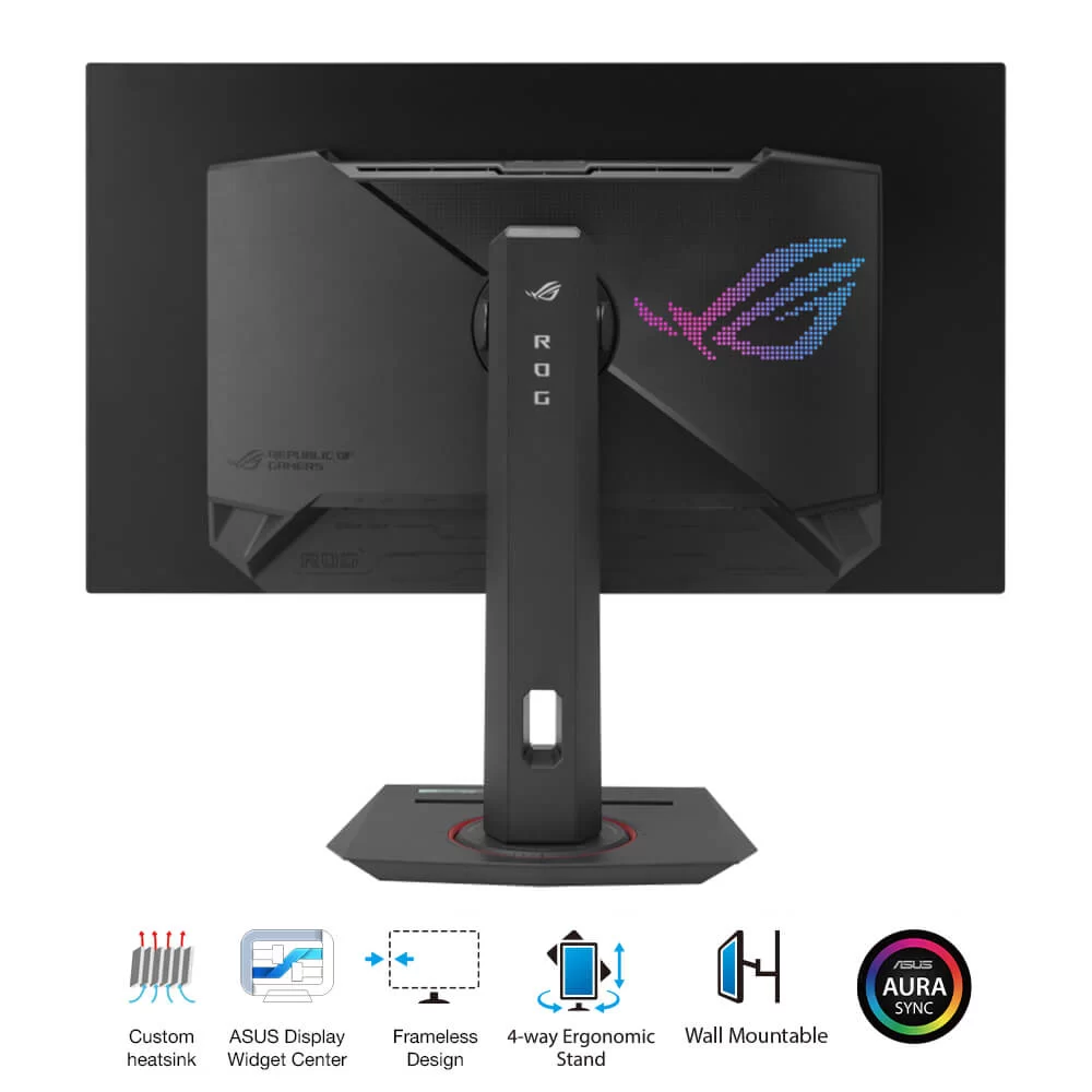 ASUS ROG Strix OLED XG27AQDMG Gaming Monitor - 27 inch 2K QHD (2560x1440), glossy WOLED panel, 240 Hz, 0.03 ms, G-SYNC® compatible, 99% DCI-P3 6 ASUS ROG Strix OLED XG27AQDMG Gaming Monitor - 27 inch 2K QHD (2560x1440), glossy WOLED panel, 240 Hz, 0.03 ms, G-SYNC® compatible, 99% DCI-P3 - Ảnh 6