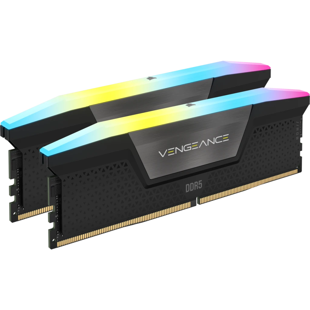CORSAIR Vengeance RGB Black 64GB Memory Kit - Black, 64GB (2x32GB) 6000MHz C40 DDR5 (CMH64GX5M2B6000C40) 2 CORSAIR Vengeance RGB Black 64GB Memory Kit - Black, 64GB (2x32GB) 6000MHz C40 DDR5 (CMH64GX5M2B6000C40) - Ảnh 2