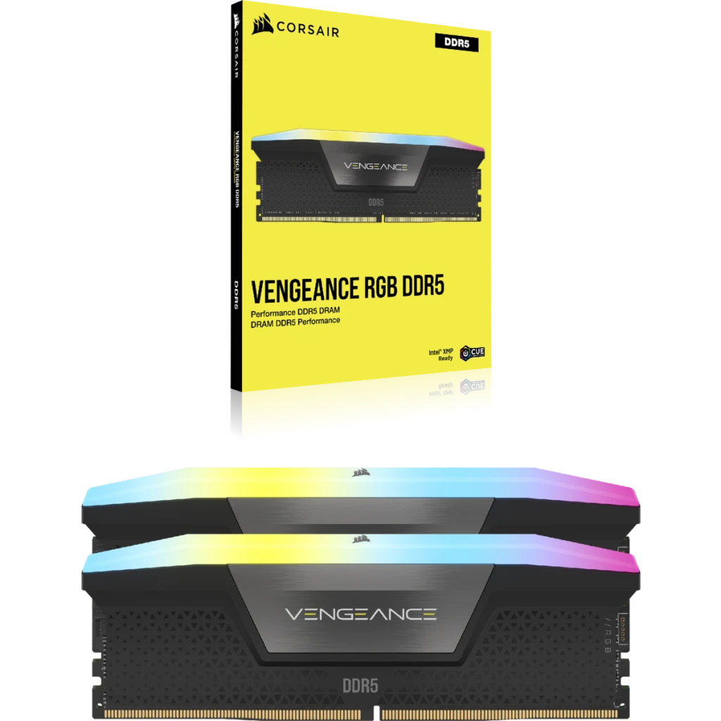 CORSAIR Vengeance RGB Black 64GB Memory Kit - Black, 64GB (2x32GB) 6000MHz C40 DDR5 (CMH64GX5M2B6000C40) 8 CORSAIR Vengeance RGB Black 64GB Memory Kit - Black, 64GB (2x32GB) 6000MHz C40 DDR5 (CMH64GX5M2B6000C40) - Ảnh 8