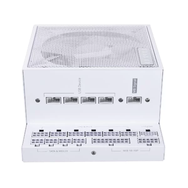 Lian Li Edge Series EG850 White PSU - 850W ATX12V v3.1, 80 Plus Platinum, Full Modular 5 Lian Li Edge Series EG850 White PSU - 850W ATX12V v3.1, 80 Plus Platinum, Full Modular - Ảnh 5