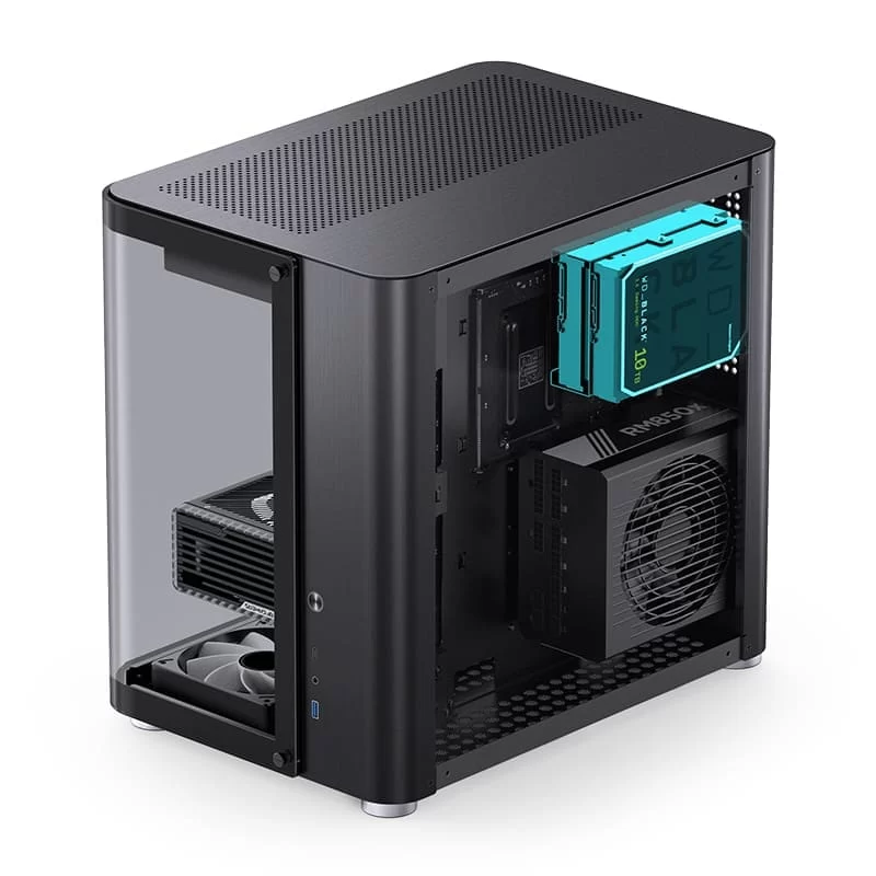 Jonsbo TK-2 Black Mid Tower Case - Hyperboloid Glass Design, Mid-Tower, Support BTF MB + 360 AIO 4 Jonsbo TK-2 Black Mid Tower Case - Hyperboloid Glass Design, Mid-Tower, Support BTF MB + 360 AIO - Ảnh 4