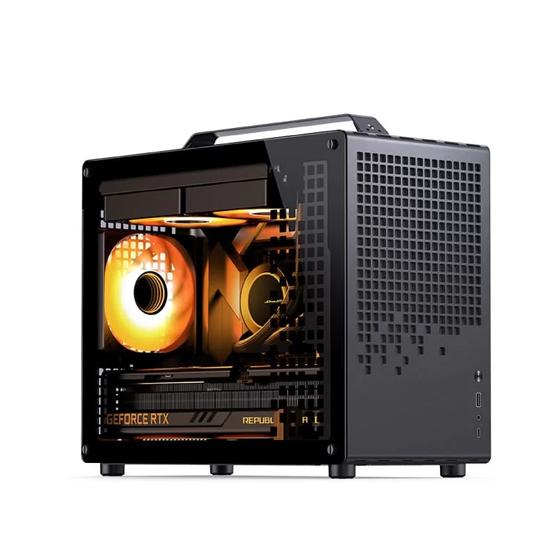 Jonsbo Z20 Black Mini Case - Micro-ATX, Detachable Carrying handle, support 240 AIO 2 Jonsbo Z20 Black Mini Case - Micro-ATX, Detachable Carrying handle, support 240 AIO - Ảnh 2