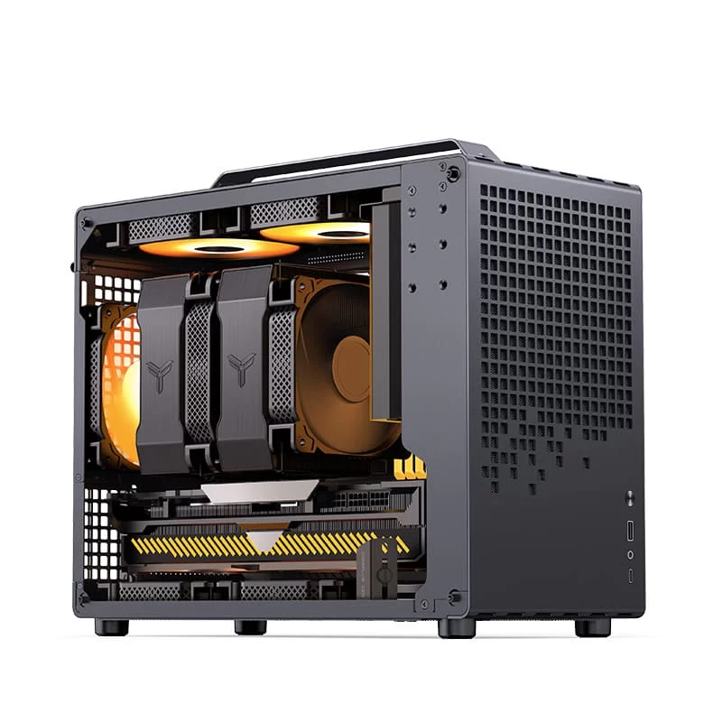Jonsbo Z20 Black Mini Case - Micro-ATX, Detachable Carrying handle, support 240 AIO 6 Jonsbo Z20 Black Mini Case - Micro-ATX, Detachable Carrying handle, support 240 AIO - Ảnh 6