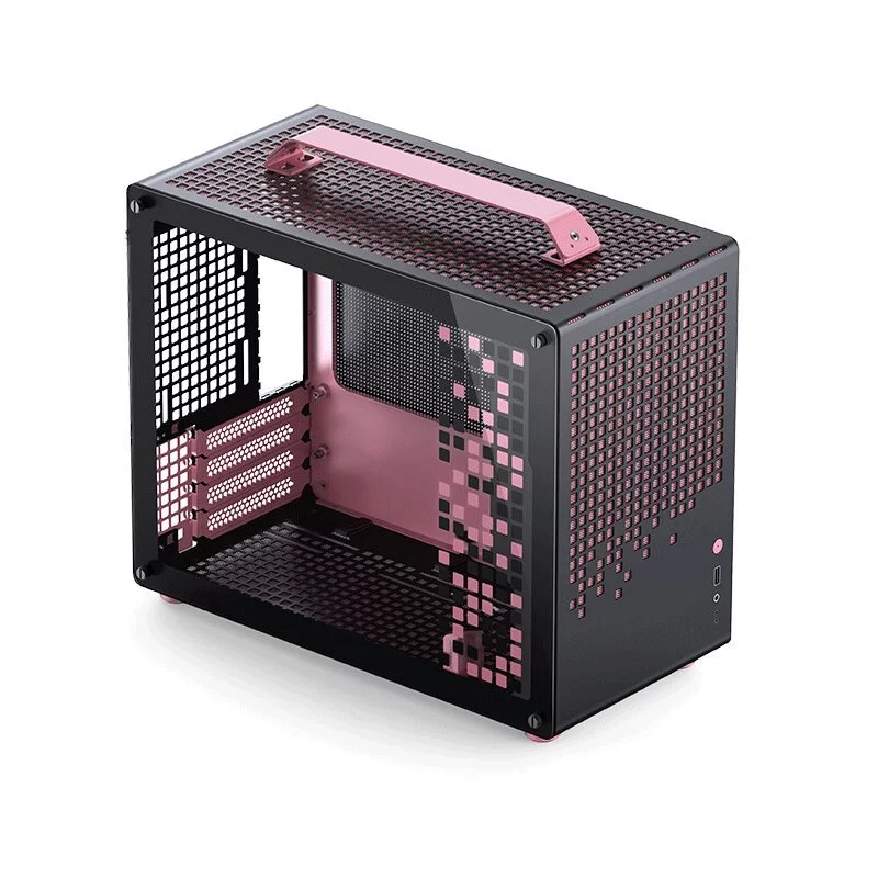 Jonsbo Z20 Black Pink Mini Case - Micro-ATX, Detachable Carrying handle, support 240 AIO 9 Jonsbo Z20 Black Pink Mini Case - Micro-ATX, Detachable Carrying handle, support 240 AIO - Ảnh 9