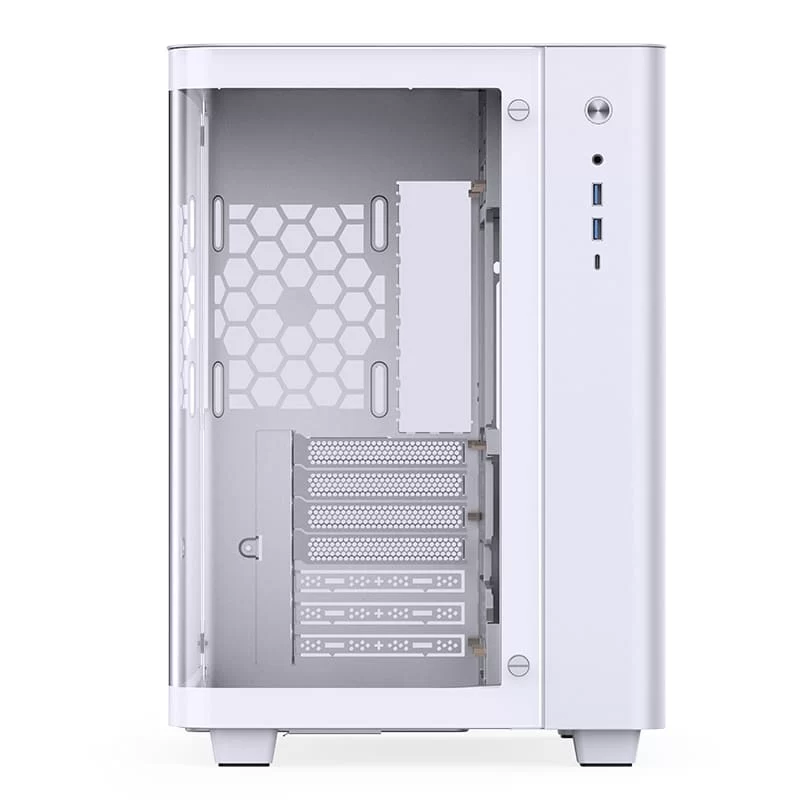 Jonsbo TK-3 White One-piece Curved Glass Mid-Tower Case - Support BTF MB, Dual 360 AIO 3 Jonsbo TK-3 White One-piece Curved Glass Mid-Tower Case - Support BTF MB, Dual 360 AIO - Ảnh 3