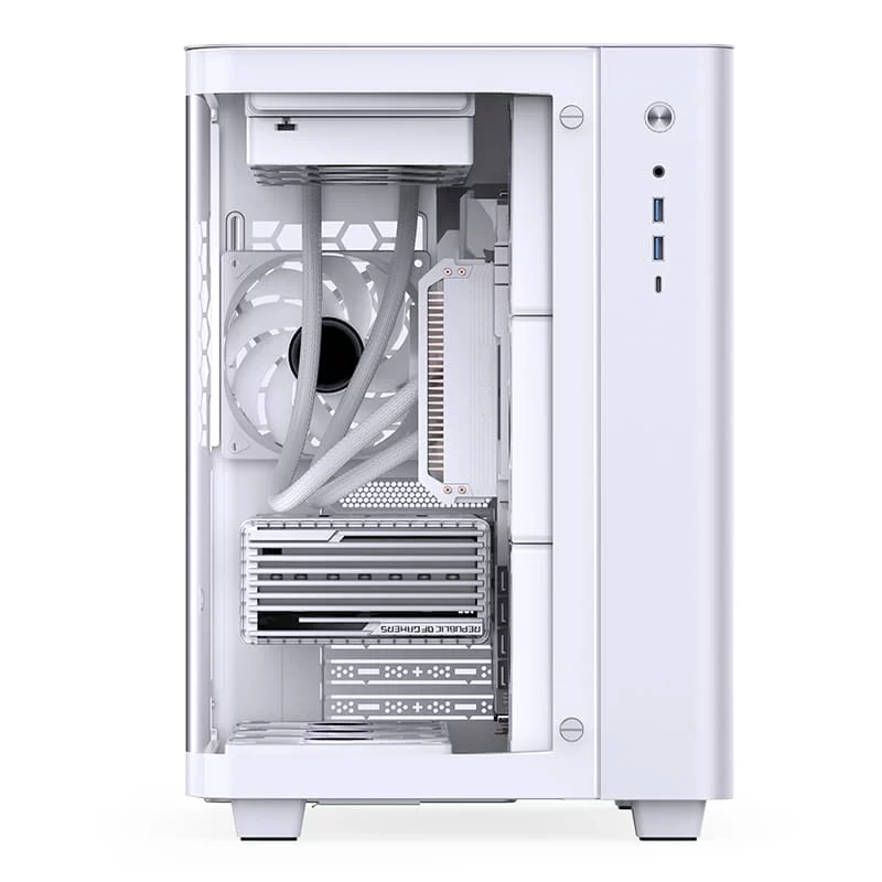 Jonsbo TK-3 White One-piece Curved Glass Mid-Tower Case - Support BTF MB, Dual 360 AIO 6 Jonsbo TK-3 White One-piece Curved Glass Mid-Tower Case - Support BTF MB, Dual 360 AIO - Ảnh 6