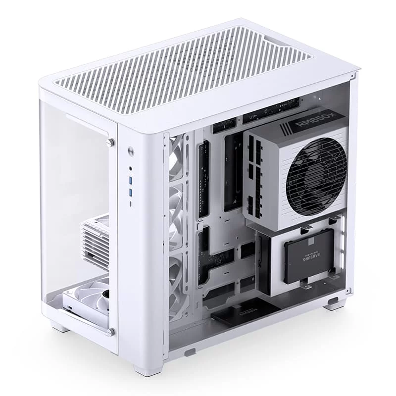 Jonsbo TK-3 White One-piece Curved Glass Mid-Tower Case - Support BTF MB, Dual 360 AIO 19 Jonsbo TK-3 White One-piece Curved Glass Mid-Tower Case - Support BTF MB, Dual 360 AIO - Ảnh 19