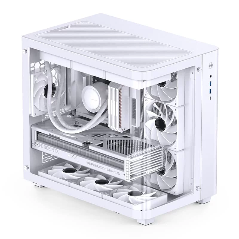 Jonsbo TK-3 White One-piece Curved Glass Mid-Tower Case - Support BTF MB, Dual 360 AIO 25 Jonsbo TK-3 White One-piece Curved Glass Mid-Tower Case - Support BTF MB, Dual 360 AIO - Ảnh 25