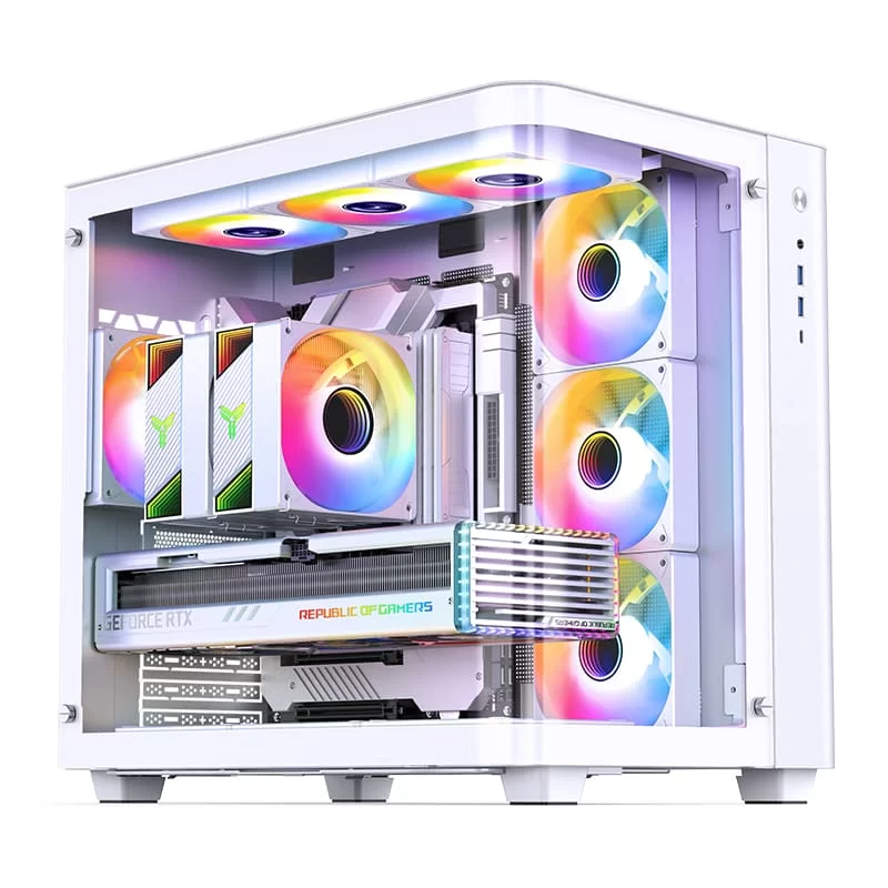 Jonsbo TK-3 White One-piece Curved Glass Mid-Tower Case - Support BTF MB, Dual 360 AIO 28 Jonsbo TK-3 White One-piece Curved Glass Mid-Tower Case - Support BTF MB, Dual 360 AIO - Ảnh 28