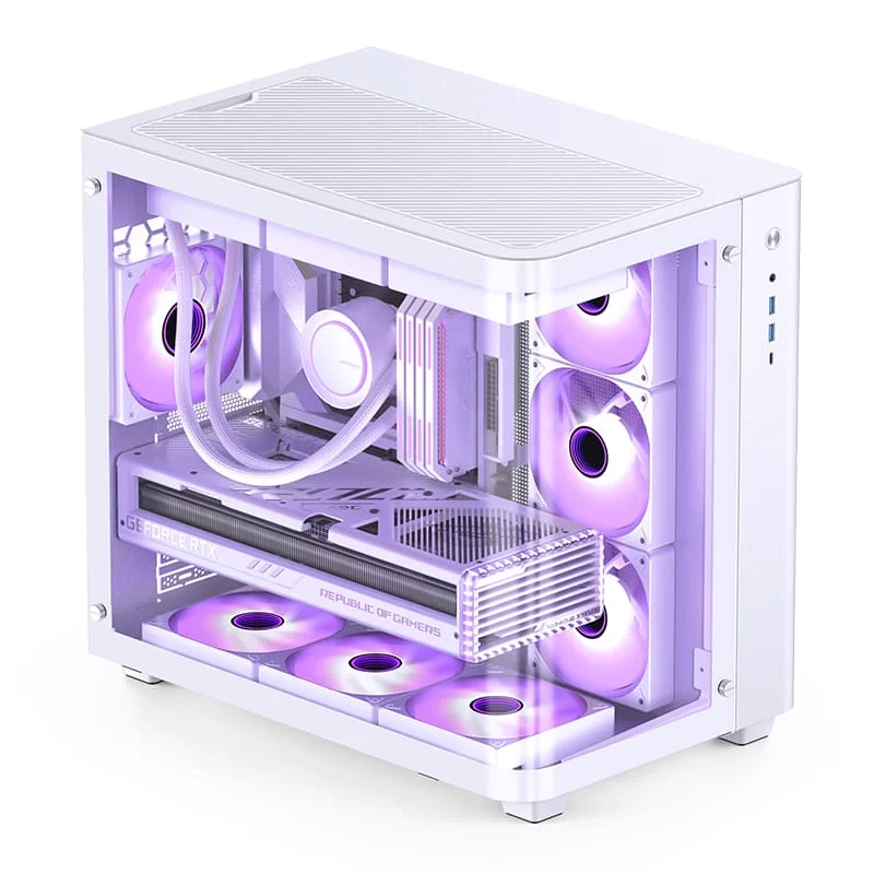 Jonsbo TK-3 White One-piece Curved Glass Mid-Tower Case - Support BTF MB, Dual 360 AIO 30 Jonsbo TK-3 White One-piece Curved Glass Mid-Tower Case - Support BTF MB, Dual 360 AIO - Ảnh 30