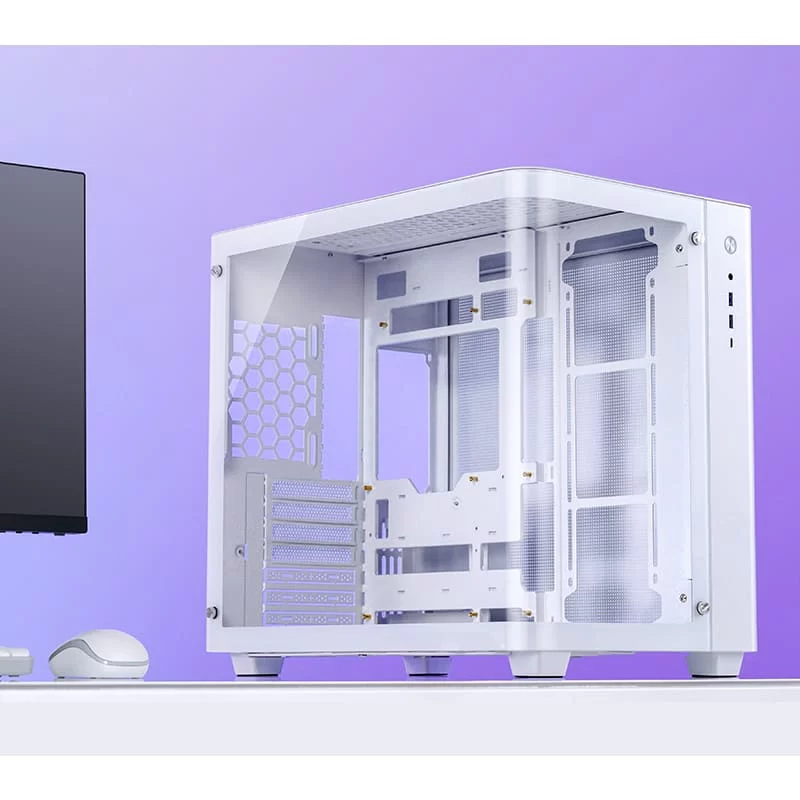 Jonsbo TK-3 White One-piece Curved Glass Mid-Tower Case - Support BTF MB, Dual 360 AIO 37 Jonsbo TK-3 White One-piece Curved Glass Mid-Tower Case - Support BTF MB, Dual 360 AIO - Ảnh 37