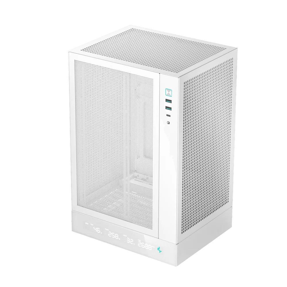 DEEPCOOL CH170 Digital - White, vertical ITX Case 2 DEEPCOOL CH170 Digital - White, vertical ITX Case - Ảnh 2