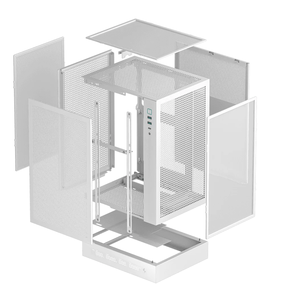 DEEPCOOL CH170 Digital - White, vertical ITX Case 12 DEEPCOOL CH170 Digital - White, vertical ITX Case - Ảnh 12