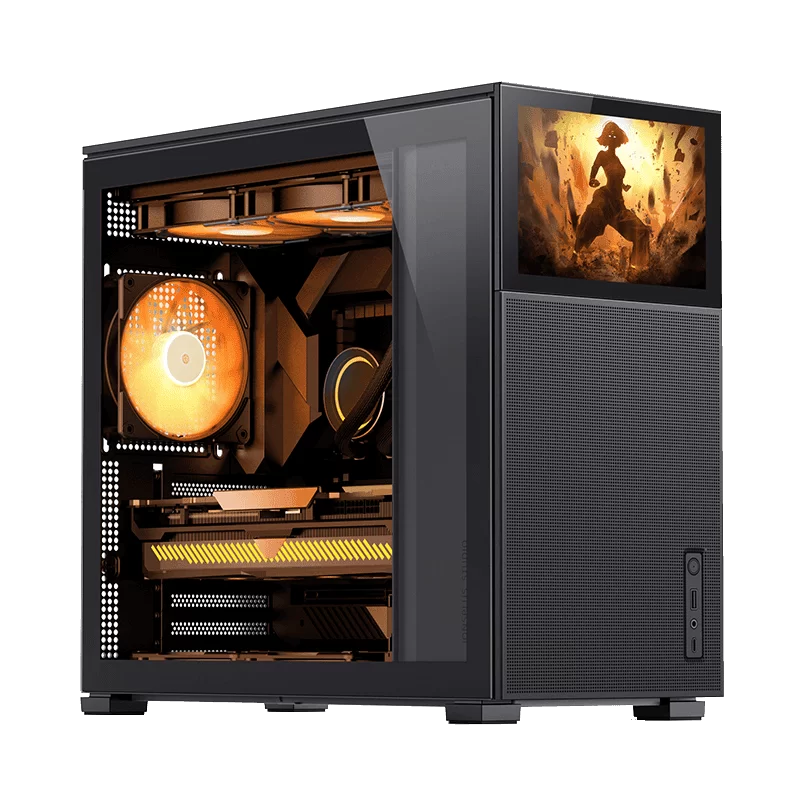 Jonsbo D41 MESH SCREEN Black ATX Mid Tower Case - Sub HD-LCD Display,Support GPU RTX 4090 + 360 AIO + ATX Power 1 Jonsbo D41 MESH SCREEN Black ATX Mid Tower Case - Sub HD-LCD Display,Support GPU RTX 4090 + 360 AIO + ATX Power