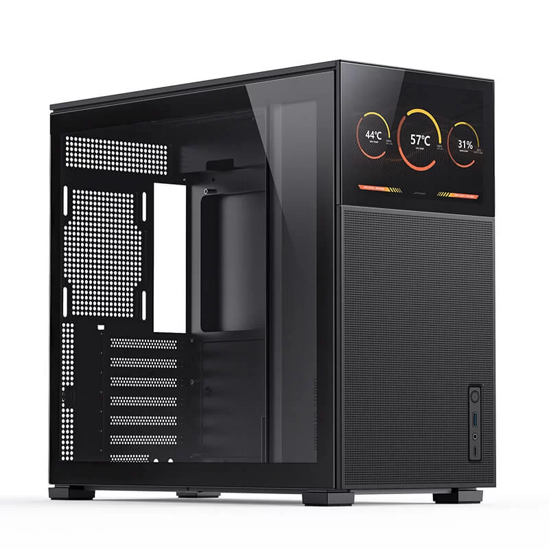 Jonsbo D41 MESH SCREEN Black ATX Mid Tower Case - Sub HD-LCD Display,Support GPU RTX 4090 + 360 AIO + ATX Power 6 Jonsbo D41 MESH SCREEN Black ATX Mid Tower Case - Sub HD-LCD Display,Support GPU RTX 4090 + 360 AIO + ATX Power - Ảnh 6