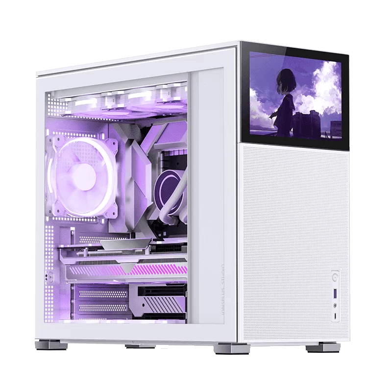 Jonsbo D41 MESH SCREEN White ATX Mid Tower Case - Sub HD-LCD Display,Support GPU RTX 4090 + 360 AIO + ATX Power 1 Jonsbo D41 MESH SCREEN White ATX Mid Tower Case - Sub HD-LCD Display,Support GPU RTX 4090 + 360 AIO + ATX Power